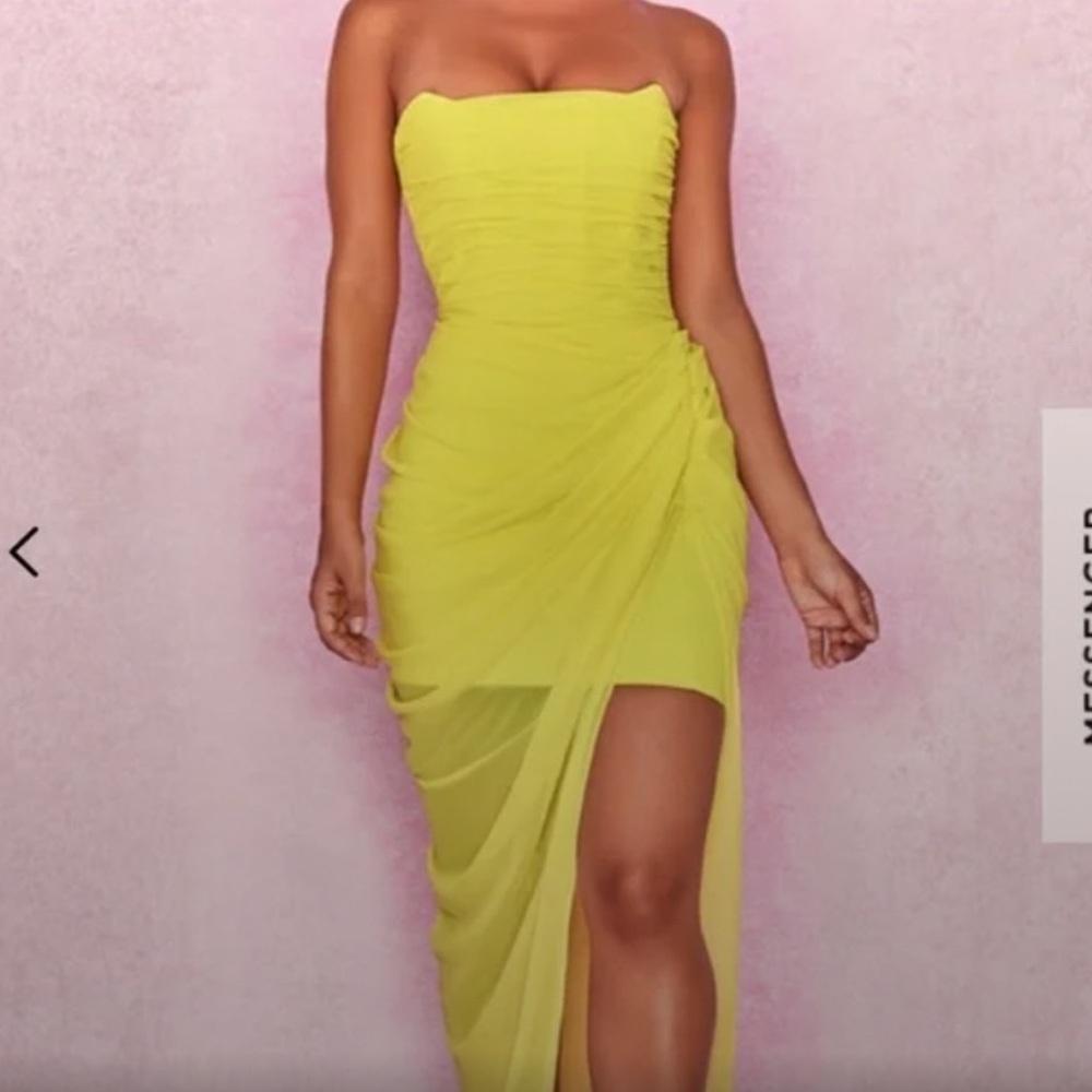 House of CB Yellow Paloma dress